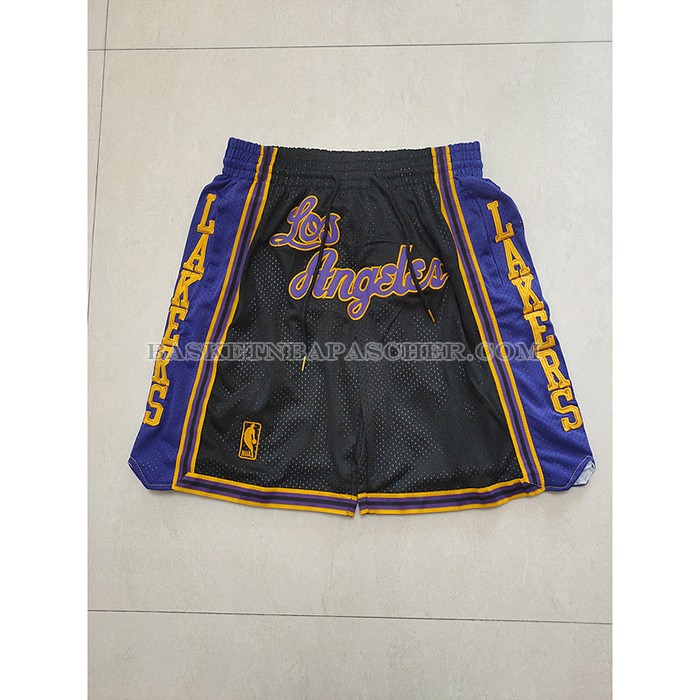 Short Los Angeles Lakers Mitchell & Ness Just Don Noir